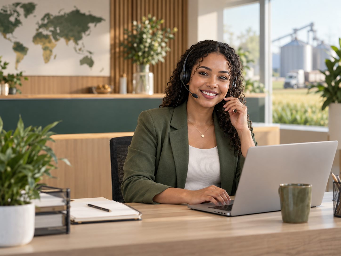 Representative customer-service image for business enquiries.