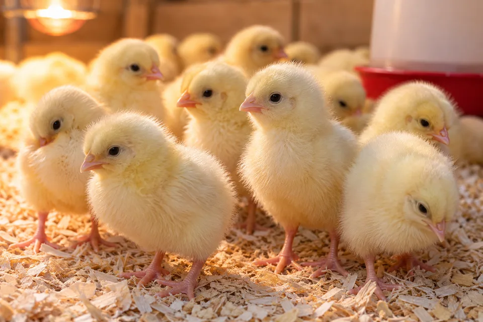 Representative day-old chicks image.